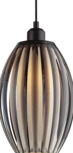 Calamaris II taklampe rondell 3lys 30cm smoke