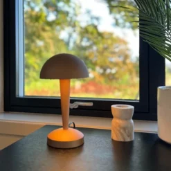 Canaria bordlampe 26,5cm brun