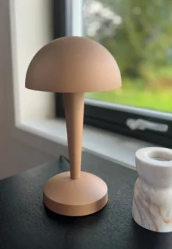 Canaria bordlampe 26,5cm brun