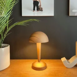 Canaria bordlampe 26,5cm brun