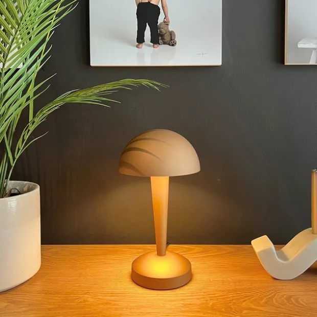 Canaria bordlampe 26,5cm brun