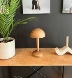 Canaria bordlampe 26,5cm brun