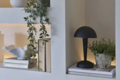 Canaria bordlampe 26,5cm sort