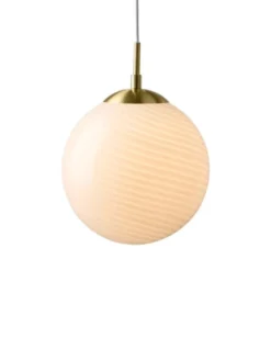 Candy ball pendel 20cm hvit