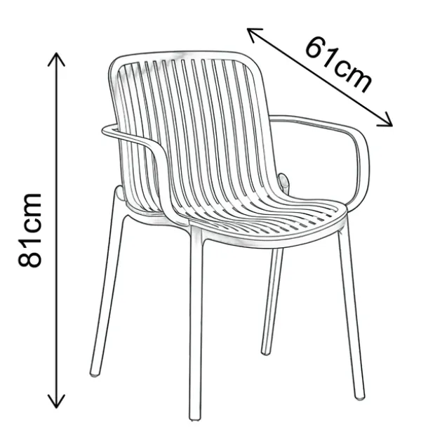 Capri stol beige