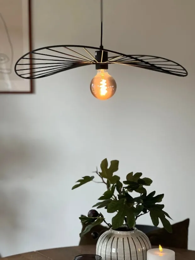 Chapeau taklampe 60cm sort