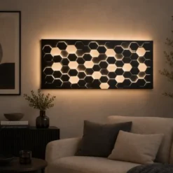 Cifavo LED vegglampe 115cm sort