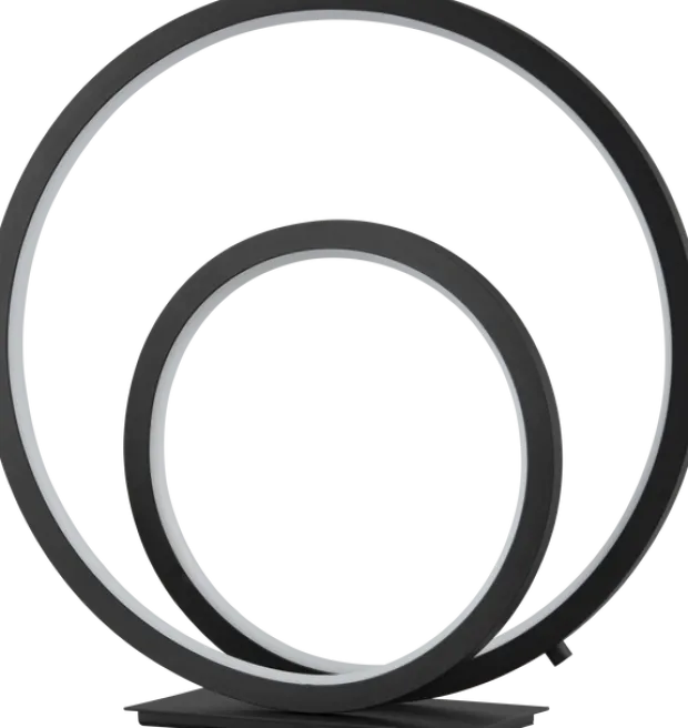 Circle Twin LED bordlampe 32cm sort