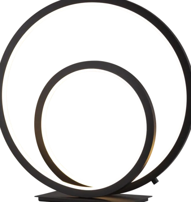 Circle Twin LED bordlampe 32cm sort