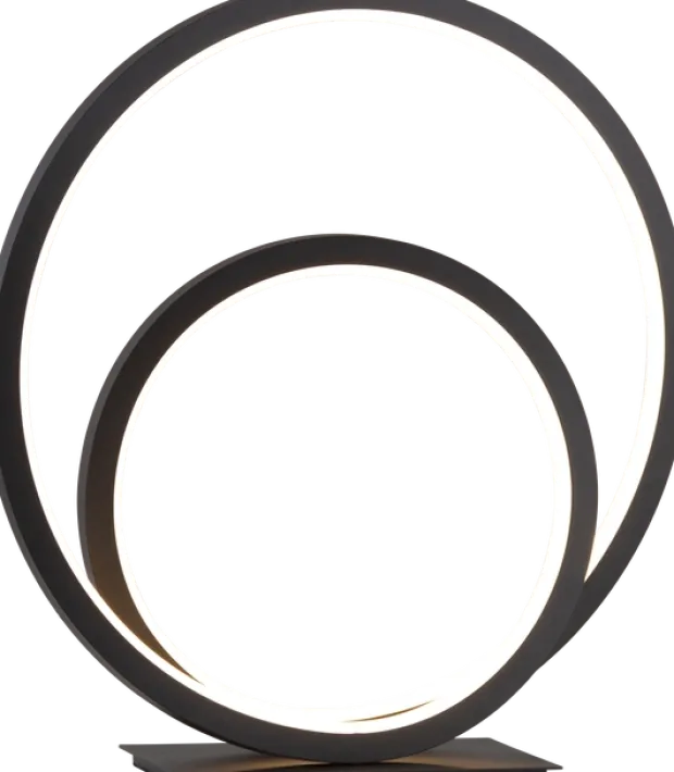 Circle Twin LED bordlampe 32cm sort