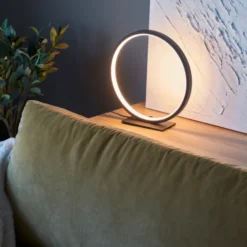 Circle Uno LED bordlampe 29cm sort
