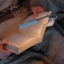 Clip Flip-light LED oppladbar boklys 7cm blå