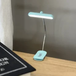 Clip Flip-light LED oppladbar boklys 7cm blå