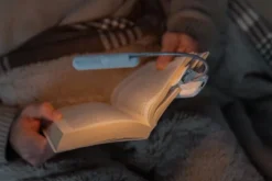 Clip Flip-light LED oppladbar boklys 7cm blå