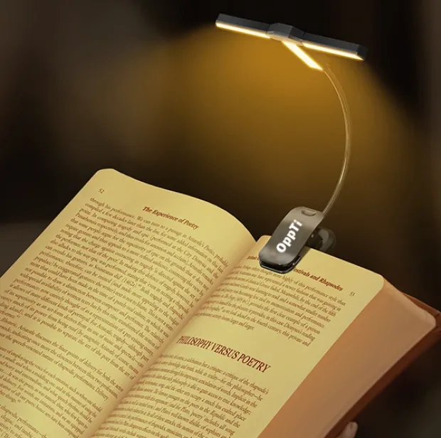 Clip Multi-light LED oppladbar boklys 31cm grå