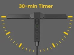 Clip Multi-light LED oppladbar boklys 31cm grå