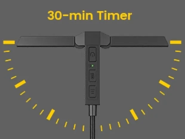 Clip Multi-light LED oppladbar boklys 31cm grå
