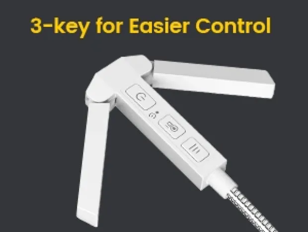 Clip Multi-light LED oppladbar boklys 31cm hvit
