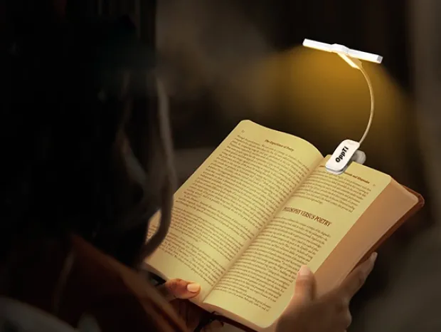 Clip Multi-light LED oppladbar boklys 31cm hvit