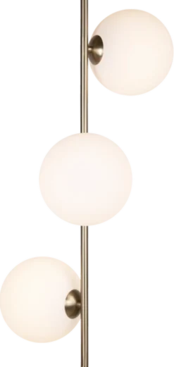 Cobe II gulvlampe 150cm messing/opal