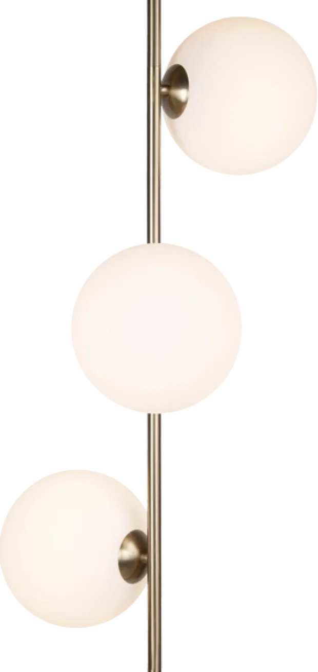 Cobe II gulvlampe 150cm messing/opal