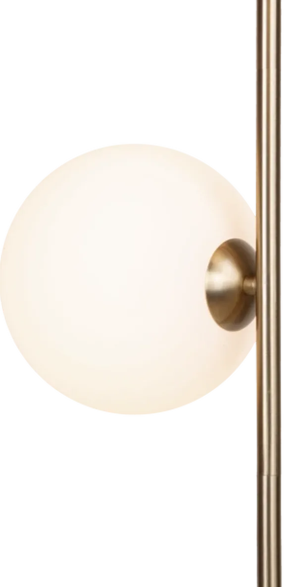 Cobe II gulvlampe 150cm messing/opal