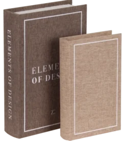 Coffee books design 2pk. brun