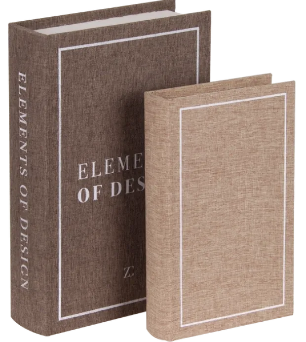 Coffee books design 2pk. brun