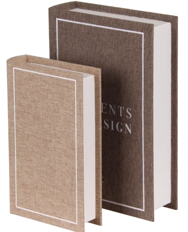 Coffee books design 2pk. brun