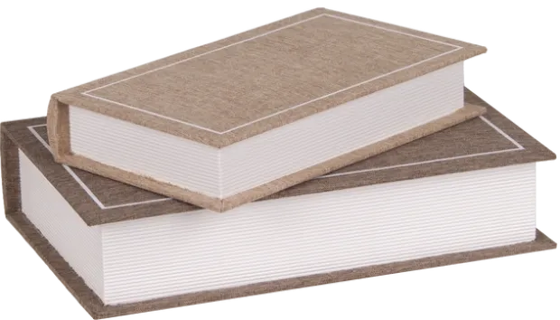 Coffee books design 2pk. brun