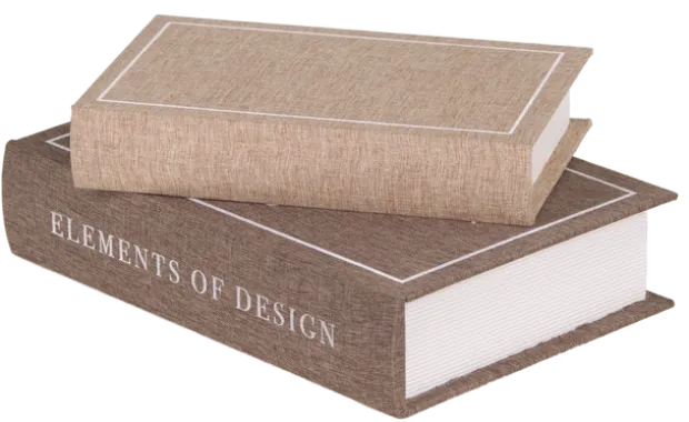 Coffee books design 2pk. brun