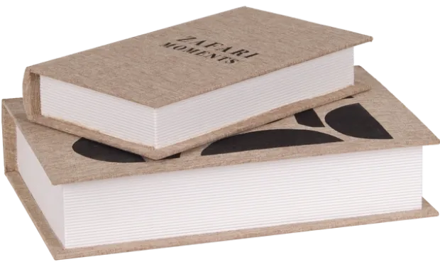Coffee books moments 2pk. beige