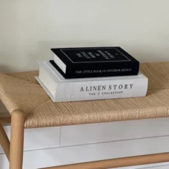 Coffee Books Text 2pk. beige