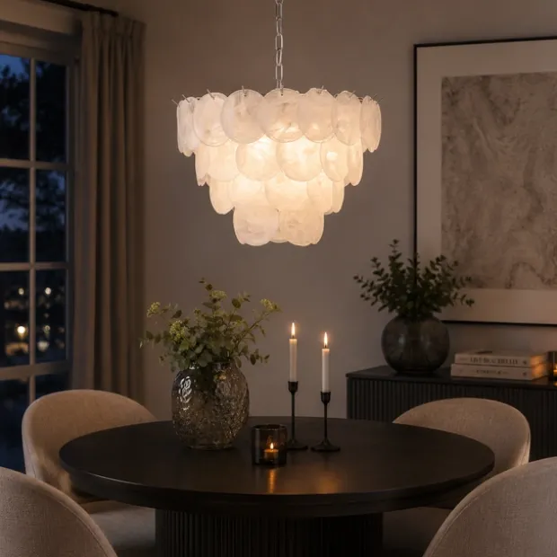 Cora taklampe 50cm hvit