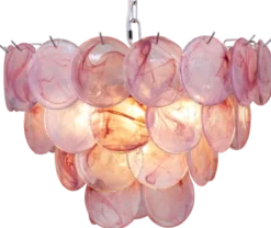 Cora taklampe 50cm rosa