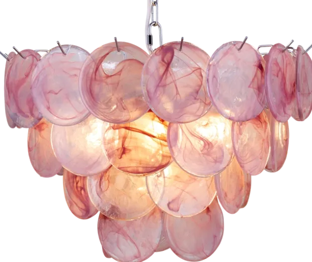 Cora taklampe 50cm rosa