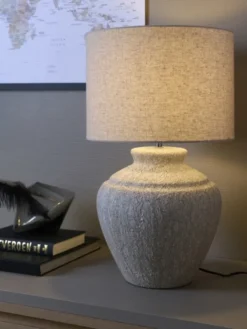 Cornelis bordlampe 61cm grå