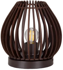 Daniella bordlampe 18,8cm valnøtt
