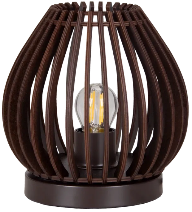 Daniella bordlampe 18,8cm valnøtt