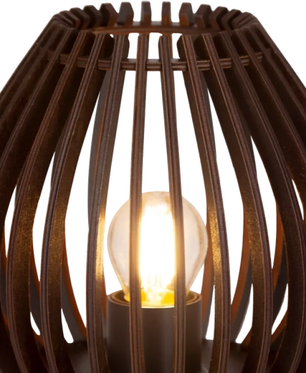 Daniella bordlampe 18,8cm valnøtt