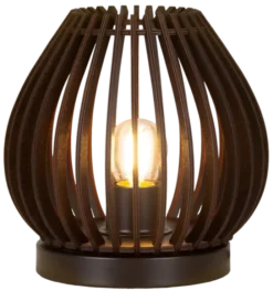 Daniella bordlampe 18,8cm valnøtt