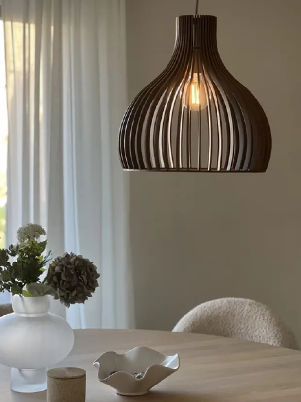 Daniella taklampe 46cm brun