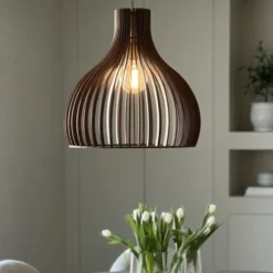 Daniella taklampe 46cm brun