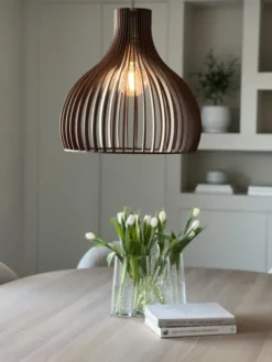 Daniella taklampe 46cm brun