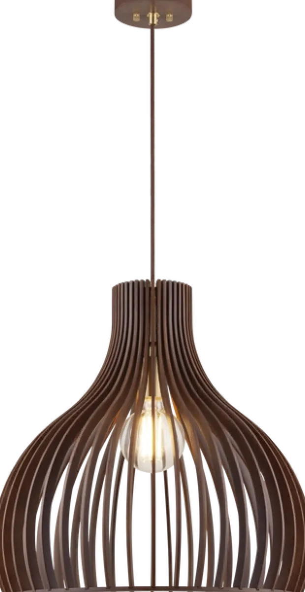 Daniella taklampe 46cm brun
