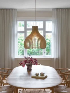 Daniella taklampe 46cm natur