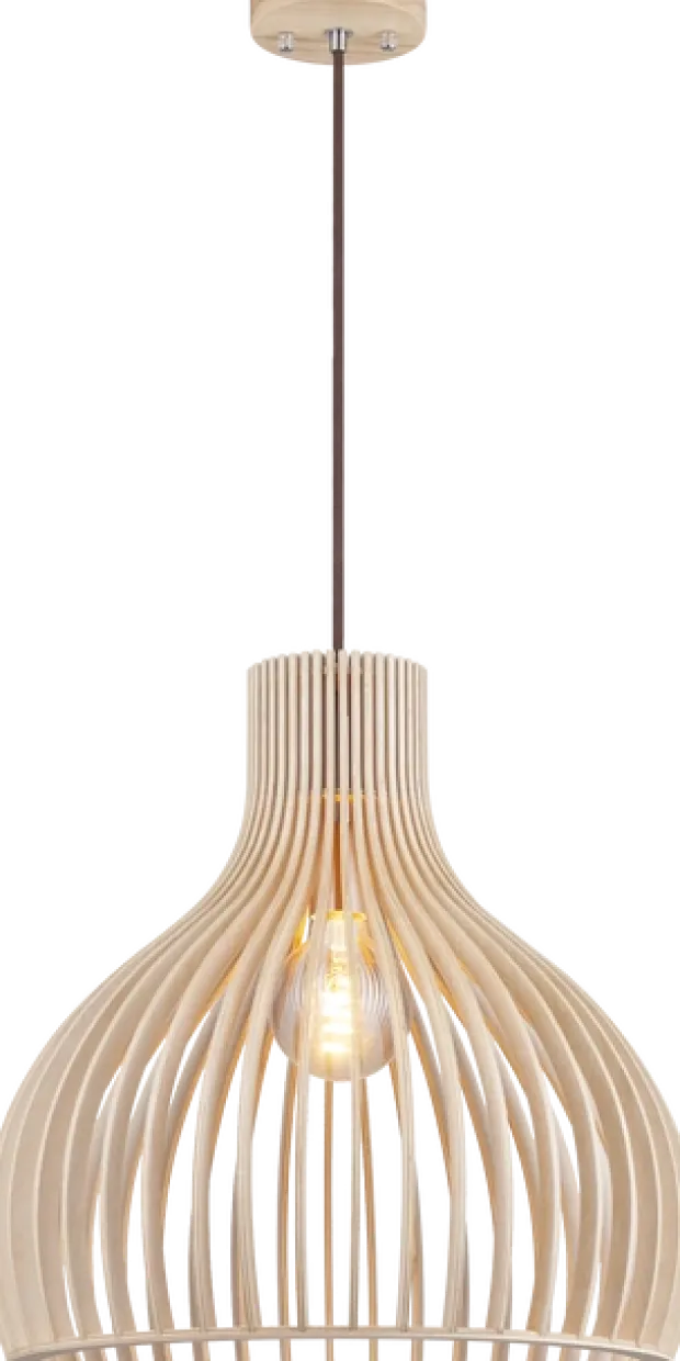 Daniella taklampe 46cm natur