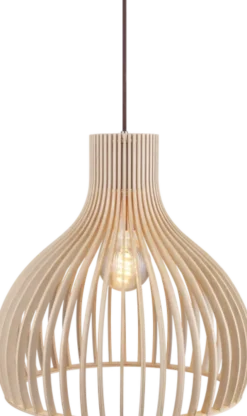 Daniella taklampe 46cm natur
