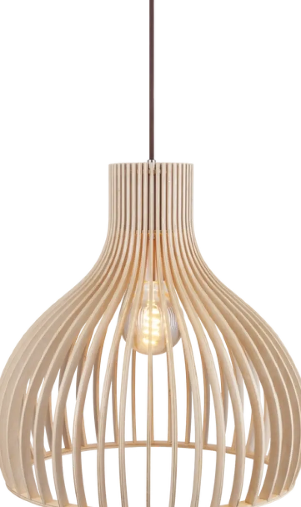 Daniella taklampe 46cm natur