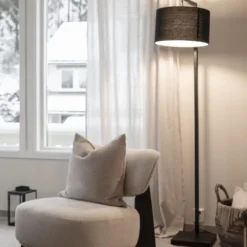 David gulvlampe 175cm sort